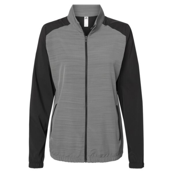 Women's Heather Block Full-Zip Windshirt Thumbnail