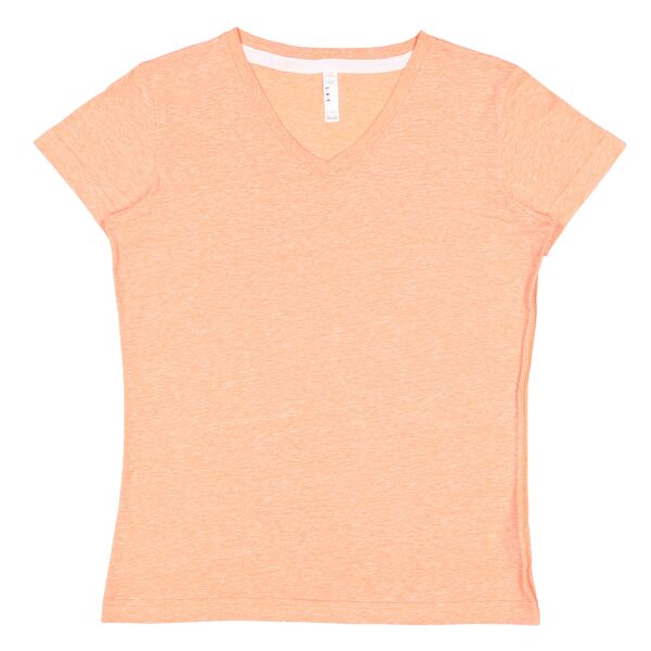 Ladies' V-Neck Harborside Melange Jersey T-Shirt Thumbnail