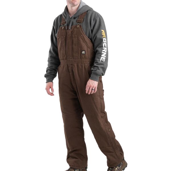 Men's Heartland Insulated Washed Duck Bib Overall Thumbnail