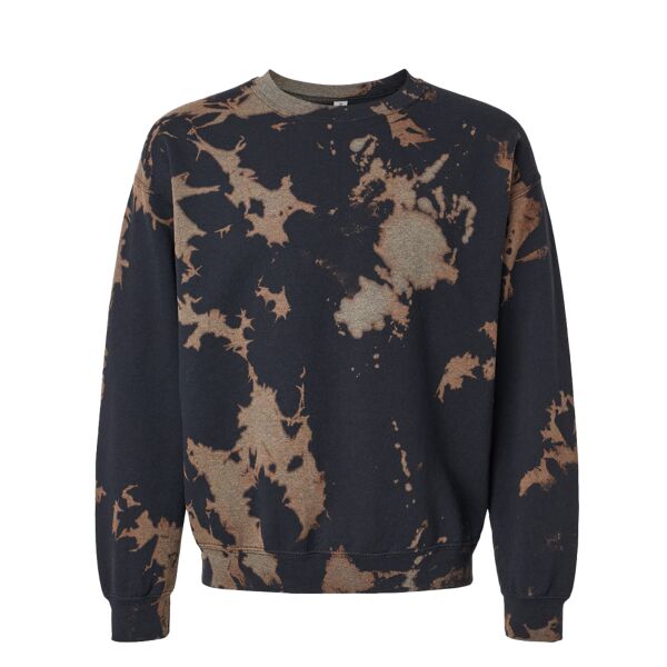 Essential Fleece Bleach Wash Crewneck Sweatshirt Thumbnail