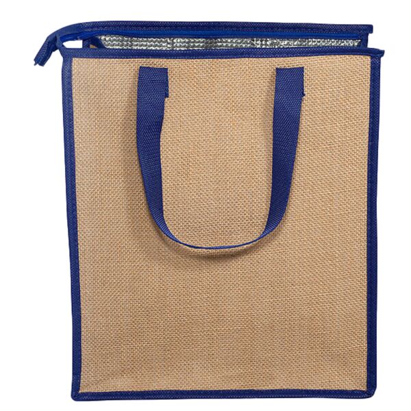 Jute Lunch Cooler Tote Bag Thumbnail