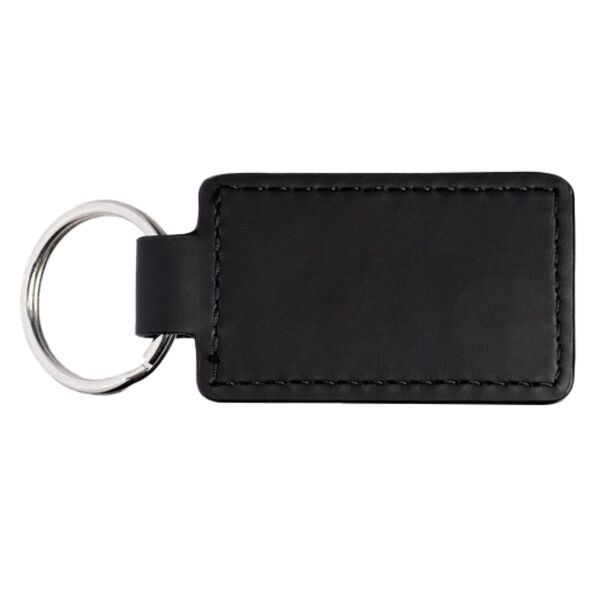 Tuscany™ PU Leather Rectangle Keychain Thumbnail
