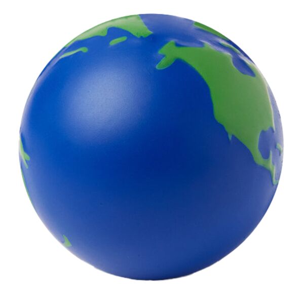 Globe Earth Shape Stress Ball Thumbnail