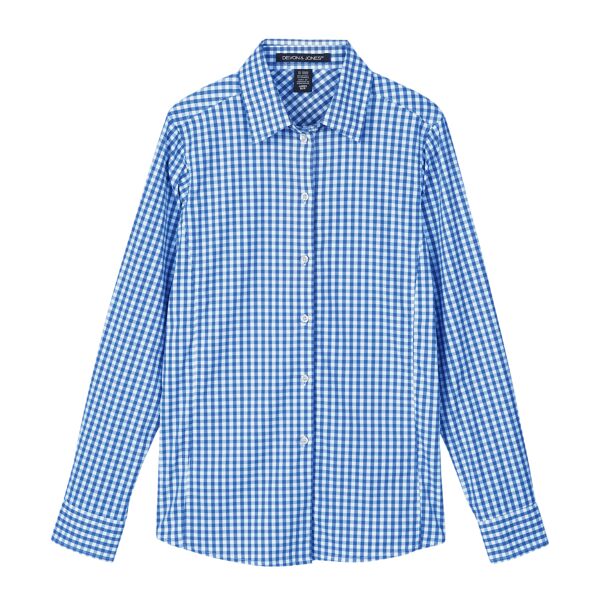 CrownLux Performance® Ladies' Gingham Shirt Thumbnail