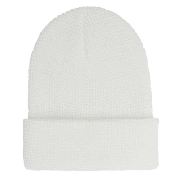 Waffle Cuffed Knit Beanie Thumbnail