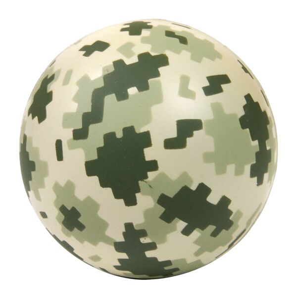 Digi Camo Round Stress Ball Thumbnail