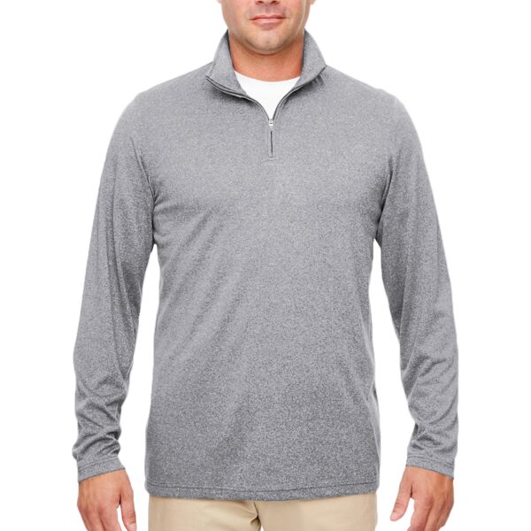 Men&#39;s Cool &amp; Dry Heathered Performance Quarter-Zip Pullover Thumbnail