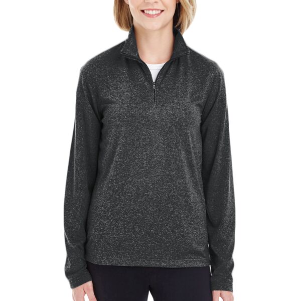 Women&#39;s Cool &amp; Dry Heathered Performance Quarter-Zip Pullover Thumbnail