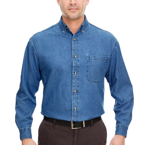 Men&#39;s Cypress Denim Shirt with Pocket Thumbnail