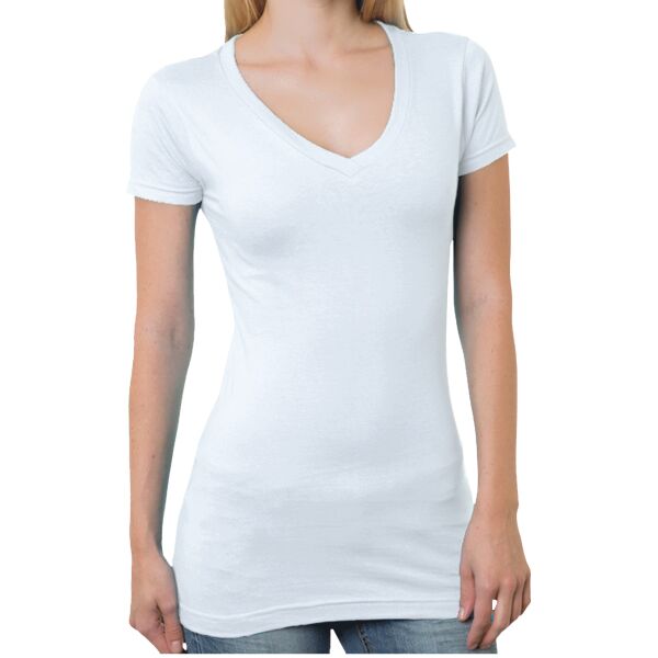 Ladies' USA Made V-Neck T-Shirt Thumbnail