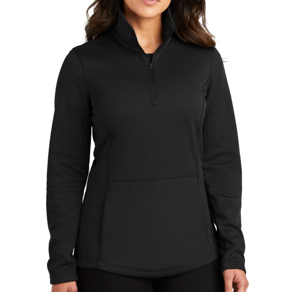Ladies Smooth Fleece 1/4 Zip Thumbnail