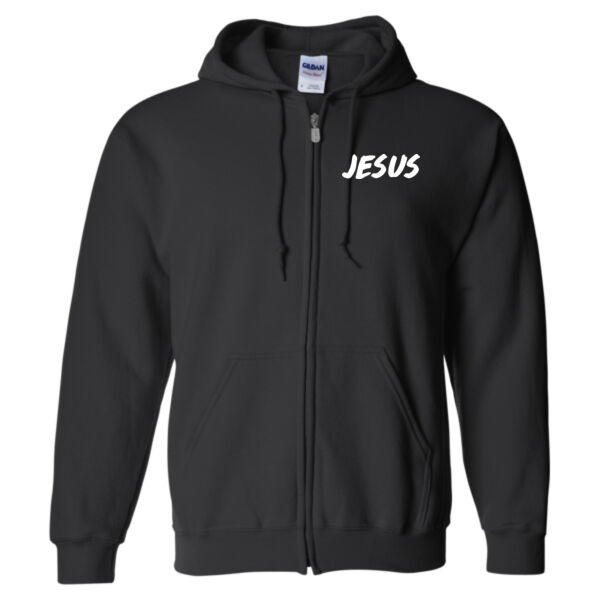 Jesus Revival Zip-Up Hoodie (Jesus Logo) Thumbnail