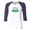 Ladies' Baby Rib Three-QuarterSleeve Contrast Raglan T-Shirt Thumbnail