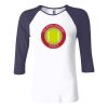 Ladies' Baby Rib Three-QuarterSleeve Contrast Raglan T-Shirt Thumbnail