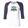 Ladies' Baby Rib Three-QuarterSleeve Contrast Raglan T-Shirt Thumbnail