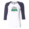 Ladies' Baby Rib Three-QuarterSleeve Contrast Raglan T-Shirt Thumbnail