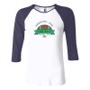 Ladies' Baby Rib Three-QuarterSleeve Contrast Raglan T-Shirt Thumbnail