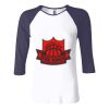 Ladies' Baby Rib Three-QuarterSleeve Contrast Raglan T-Shirt Thumbnail