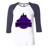 Ladies' Baby Rib Three-QuarterSleeve Contrast Raglan T-Shirt Thumbnail