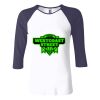 Ladies' Baby Rib Three-QuarterSleeve Contrast Raglan T-Shirt Thumbnail