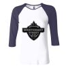 Ladies' Baby Rib Three-QuarterSleeve Contrast Raglan T-Shirt Thumbnail