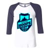 Ladies' Baby Rib Three-QuarterSleeve Contrast Raglan T-Shirt Thumbnail