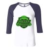 Ladies' Baby Rib Three-QuarterSleeve Contrast Raglan T-Shirt Thumbnail
