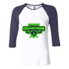 Ladies' Baby Rib Three-QuarterSleeve Contrast Raglan T-Shirt Thumbnail