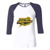 Ladies' Baby Rib Three-QuarterSleeve Contrast Raglan T-Shirt Thumbnail