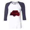 Ladies' Baby Rib Three-QuarterSleeve Contrast Raglan T-Shirt Thumbnail
