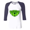 Ladies' Baby Rib Three-QuarterSleeve Contrast Raglan T-Shirt Thumbnail
