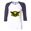 Ladies' Baby Rib Three-QuarterSleeve Contrast Raglan T-Shirt Thumbnail
