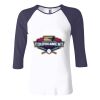 Ladies' Baby Rib Three-QuarterSleeve Contrast Raglan T-Shirt Thumbnail