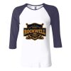 Ladies' Baby Rib Three-QuarterSleeve Contrast Raglan T-Shirt Thumbnail