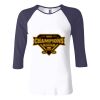 Ladies' Baby Rib Three-QuarterSleeve Contrast Raglan T-Shirt Thumbnail