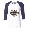 Ladies' Baby Rib Three-QuarterSleeve Contrast Raglan T-Shirt Thumbnail