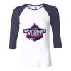 Ladies' Baby Rib Three-QuarterSleeve Contrast Raglan T-Shirt Thumbnail