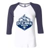 Ladies' Baby Rib Three-QuarterSleeve Contrast Raglan T-Shirt Thumbnail