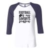 Ladies' Baby Rib Three-QuarterSleeve Contrast Raglan T-Shirt Thumbnail