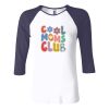 Ladies' Baby Rib Three-QuarterSleeve Contrast Raglan T-Shirt Thumbnail