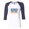 Ladies' Baby Rib Three-QuarterSleeve Contrast Raglan T-Shirt Thumbnail