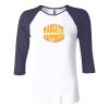 Ladies' Baby Rib Three-QuarterSleeve Contrast Raglan T-Shirt Thumbnail