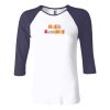 Ladies' Baby Rib Three-QuarterSleeve Contrast Raglan T-Shirt Thumbnail