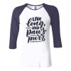Ladies' Baby Rib Three-QuarterSleeve Contrast Raglan T-Shirt Thumbnail