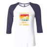 Ladies' Baby Rib Three-QuarterSleeve Contrast Raglan T-Shirt Thumbnail