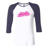 Ladies' Baby Rib Three-QuarterSleeve Contrast Raglan T-Shirt Thumbnail