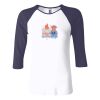 Ladies' Baby Rib Three-QuarterSleeve Contrast Raglan T-Shirt Thumbnail