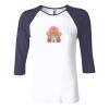 Ladies' Baby Rib Three-QuarterSleeve Contrast Raglan T-Shirt Thumbnail