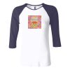Ladies' Baby Rib Three-QuarterSleeve Contrast Raglan T-Shirt Thumbnail