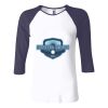 Ladies' Baby Rib Three-QuarterSleeve Contrast Raglan T-Shirt Thumbnail